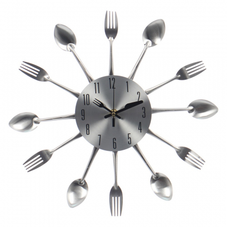 Ceasuri - Ceas perete, analog, rotund, din metal, diametru 36 cm