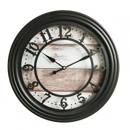 Decor Interior - Ceas de perete, analog, rotund, din metal - 35cm