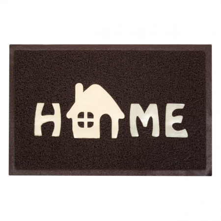 Covorase intrare - Covor usa Brown "HOME" 60x40 cm
