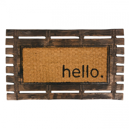 Covorase intrare - Covor de usa - exterior Mesaj "Hello" 75x45 cm
