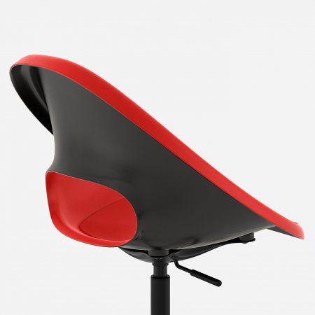 Scaun rotativ, roşu, negru [2]