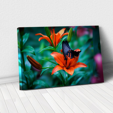 Decor Interior - Tablou Canvas - Orange lilies