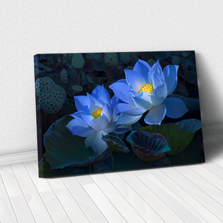 Tablou Canvas - Floral blue [0]