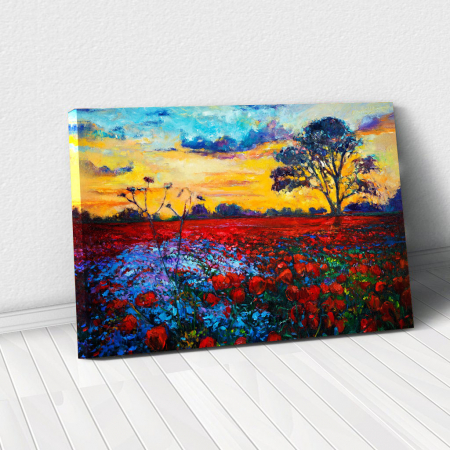 Decor de perete - Tablou Canvas - Camp sangeriu