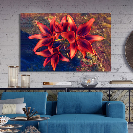 Tablou Canvas - Crini rosii [2]