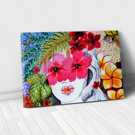 Decor de perete - Tablou Canvas - Portret floral