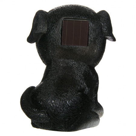 Lampă solară câine, negru,15 cm [2]