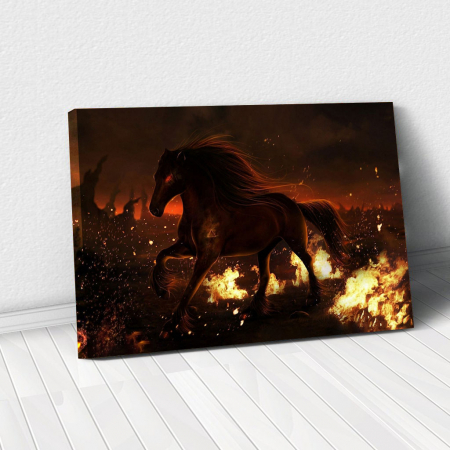 Fantezie - Tablou Canvas - Hell horse