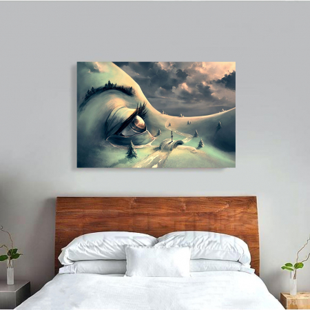 Tablou Canvas - World's face [3]