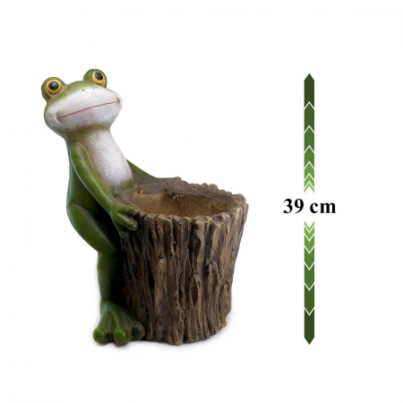 Ghiveci decorativ broască,ceramică, 32.2 x 24.5 x 39 cm [1]