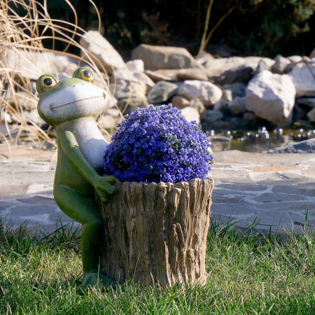 Ghiveci decorativ broască,ceramică, 32.2 x 24.5 x 39 cm [3]