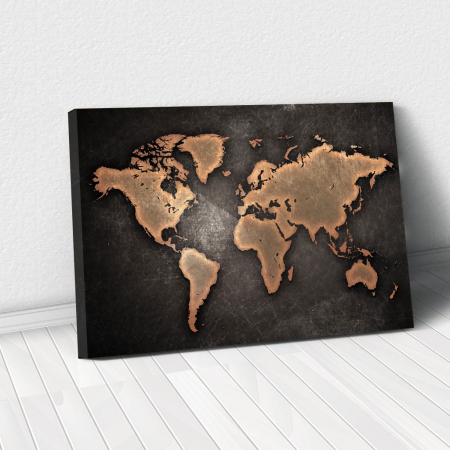 Harți - Tablou Canvas - World map