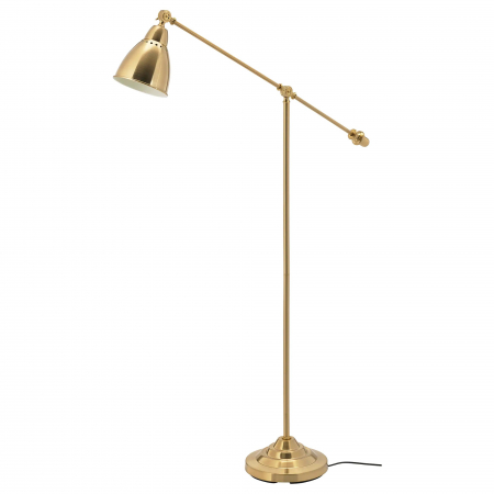 Lampadar pentru citit, auriu, metal - 146cm [0]