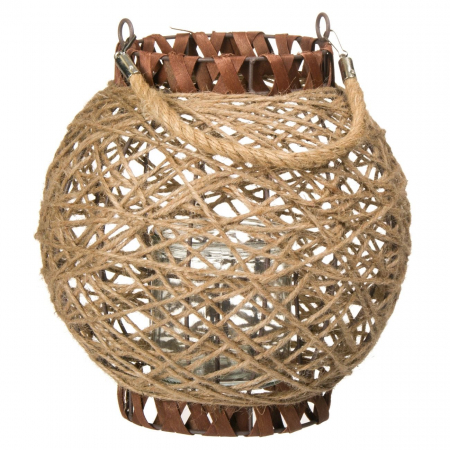 Decorațiuni pentru Gradină - Lampă decorativă de grădină cu împletituri din funii,25 cm