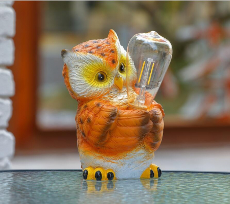 Lampă solară LED bufniță 21 cm [1]