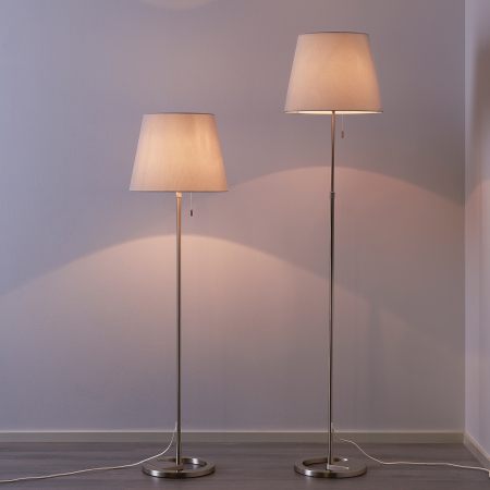 Lampadar reglabil, alb, oțel - 168cm [2]