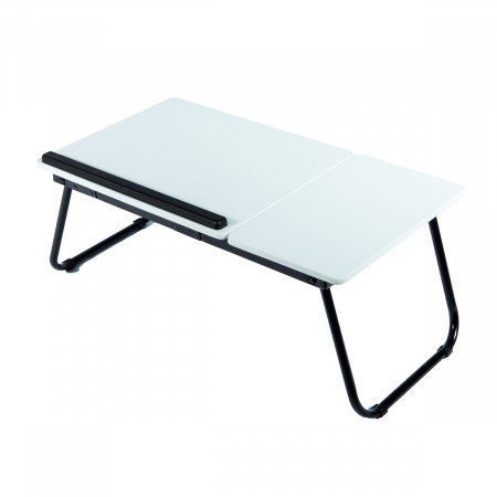Masă albă pentru laptop 55 x 32 x 23 cm, mdf si PVC [1]