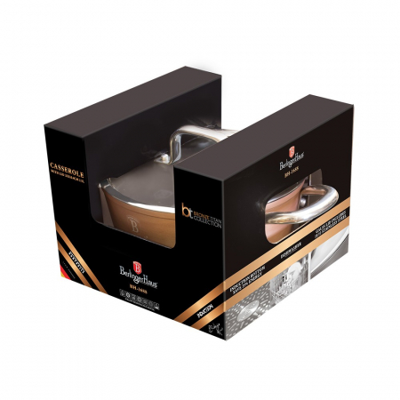 Oala cu capac Berlinger Haus, Bronze Titan Collection, aluminiu forjat, 4.1 L, D 24 cm [2]