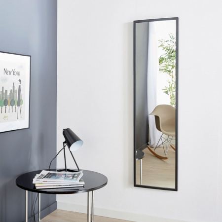 Oglindă 30 x 120 cm,ramă MDF negru Jolino [1]