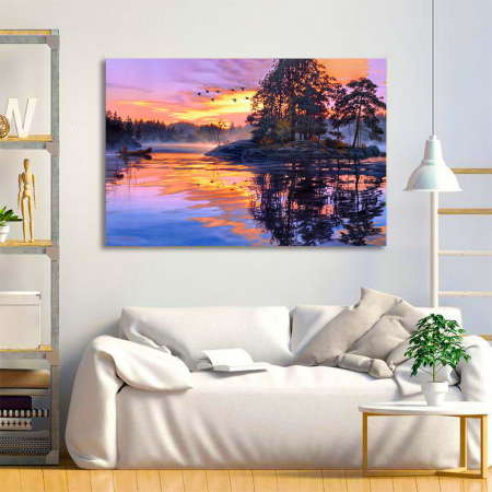 Tablou Canvas - Fall sunset [1]