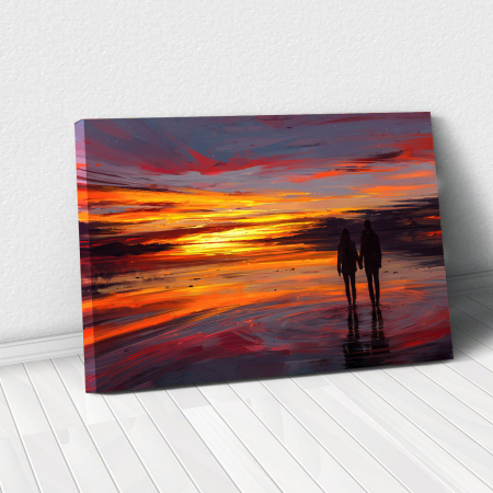 Peisaje - Tablou Canvas - Sunset in love