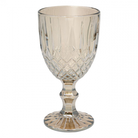 Pahare - Pahar de vin cu picior,metalizat,350 ml