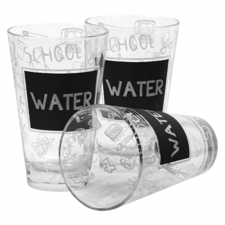 Pahare - Set de 3 pahare„Water”-310 ml
