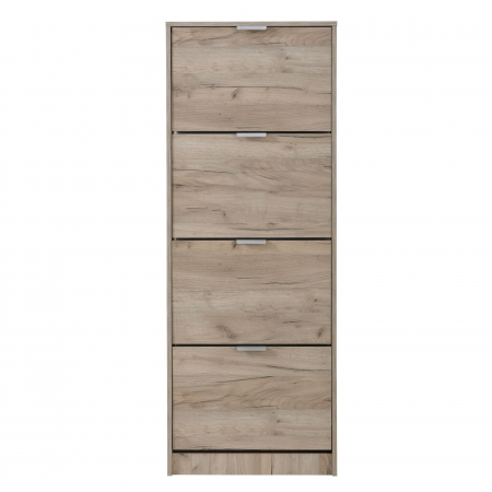 Pantofar Alexis cu 4 rafturi, stejar gri, 58x156cm [0]