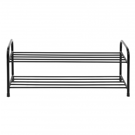 Mobila - Pantofar din metal , negru, 92x38cm