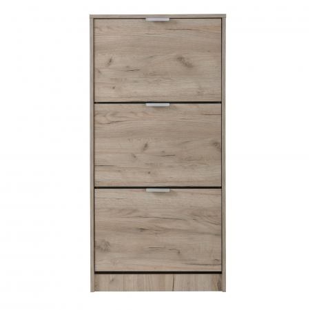 Pantofar - Pantofar Lydia  cu 3 sertare, stejar gri, 58x119cm