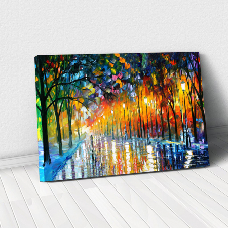 Decor Interior - Tablou Canvas - Noaptea in parc