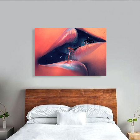 Tablou Canvas - Creative kiss [3]