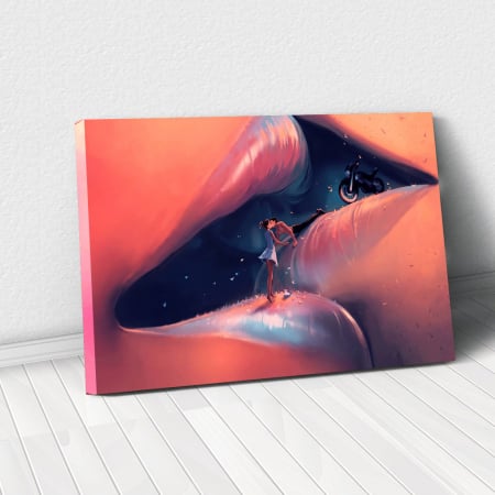 Tablou Canvas - Creative kiss [0]
