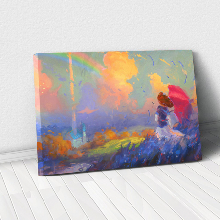 Picturi - Tablou Canvas - Rainbow walk