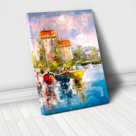 Picturi - Tablou Canvas - Harbour View