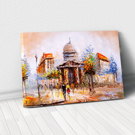 Picturi - Tablou Canvas - Street view in France
