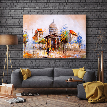 Tablou Canvas - Street view in France [2]