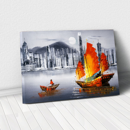 Picturi - Tablou Canvas - Hong Kong