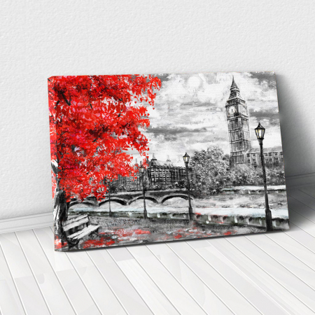 Picturi - Tablou Canvas - Autumn in London