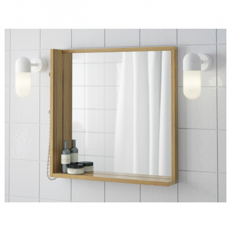 Oglindă, bambus 53x50 cm [0]