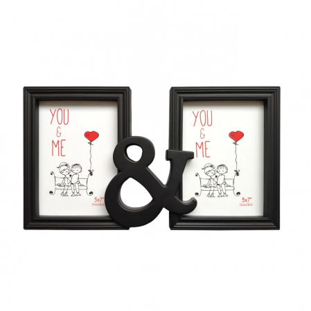 Rame & Panouri foto - Ramă foto„YOU&ME” neagra 36 x 21 cm