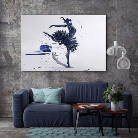 Tablou Canvas - Inked Balerina [2]