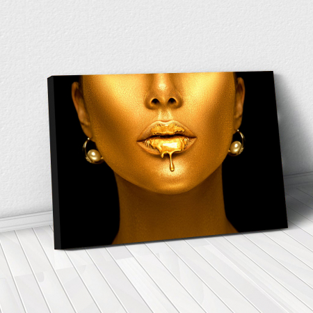 Style - Tablou Canvas - Golden face