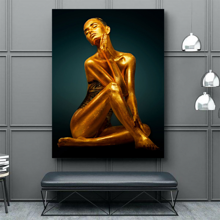 Tablou Canvas - Golden Pose [3]