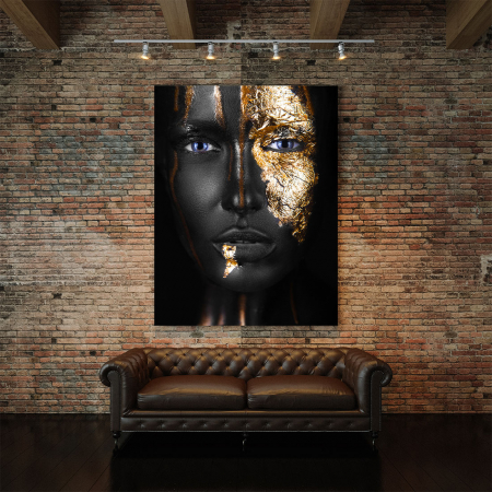 Tablou Canvas - Golden face style [2]