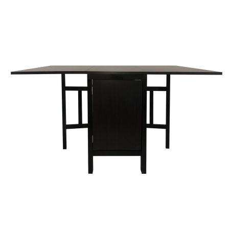 Set masă pliantă cu 4 scaune de bucătărie,wenge [1]