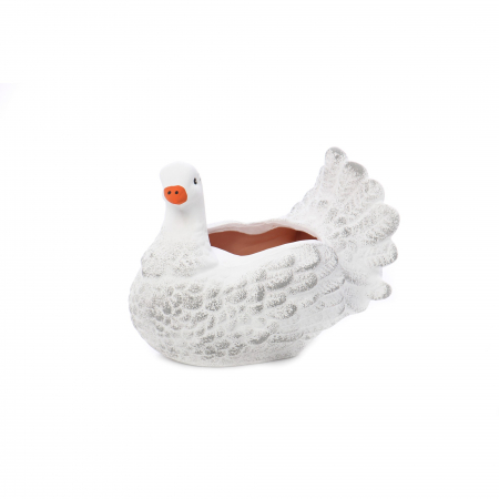 Decoratiuni și ornamente - Statuetă porumbel,din ceramică pentru grădină,22 cm