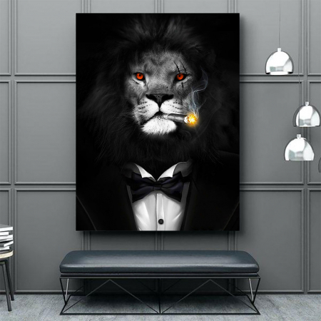 Tablou Canvas - Mob Lion [4]