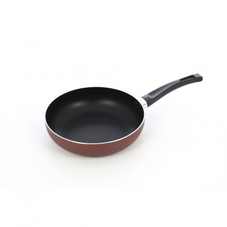 Vase pentru gătit - Tigaie de culoare maro, din aluminiu teflonat, 26 x 6.5 cm
