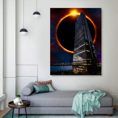 Tablou Canvas - Skyline eclipse [1]